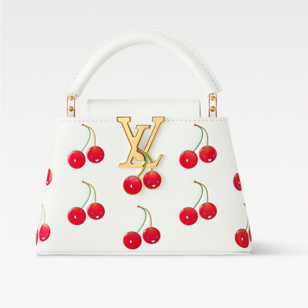 Louis Vuitton Murakami Cherry Pattern Capucine Mini Handbag